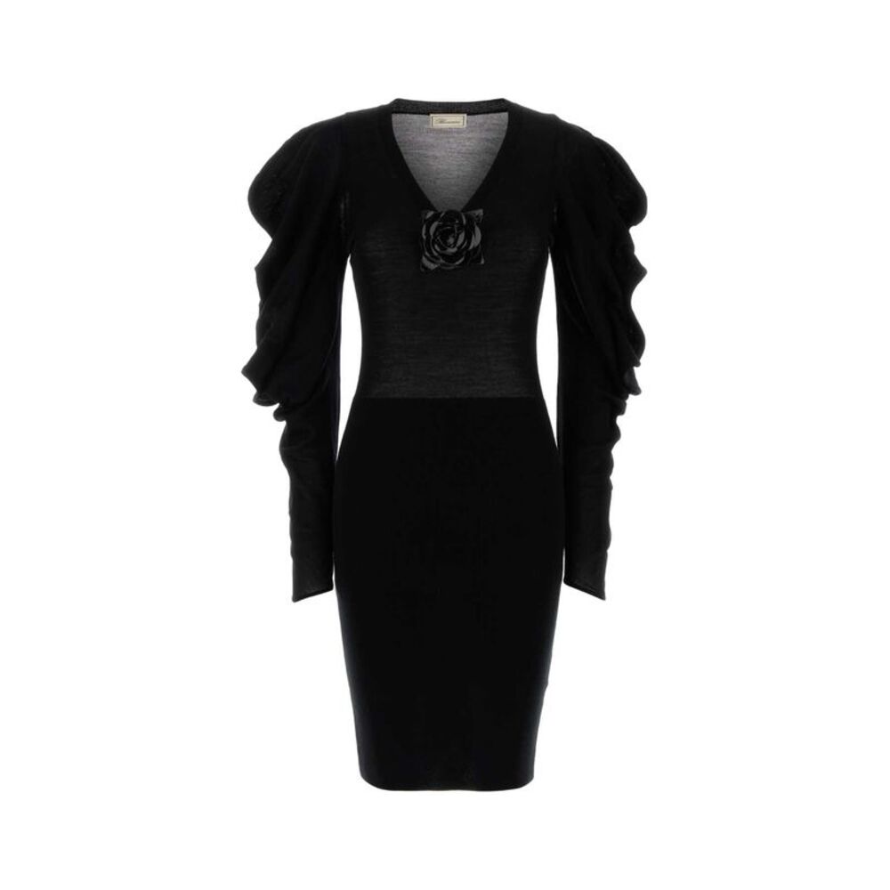 Blumarine Women Black Knit Dress